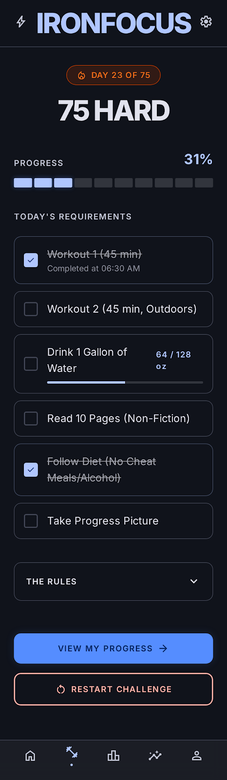 75 Hard Tracker