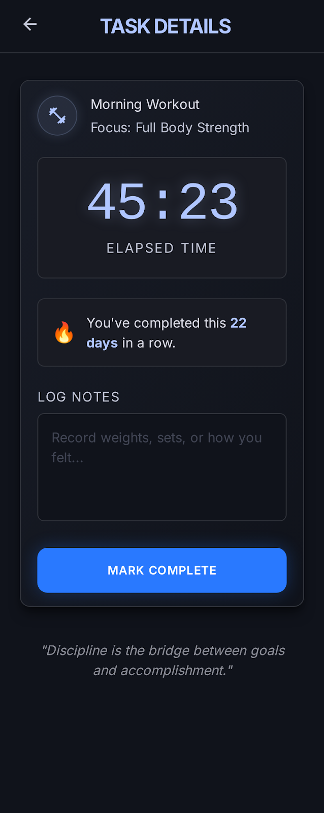 Daily execution