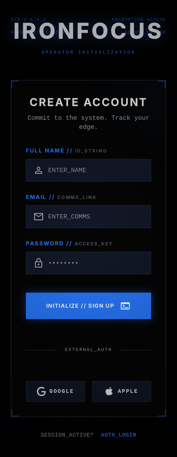 Elite Sign Up